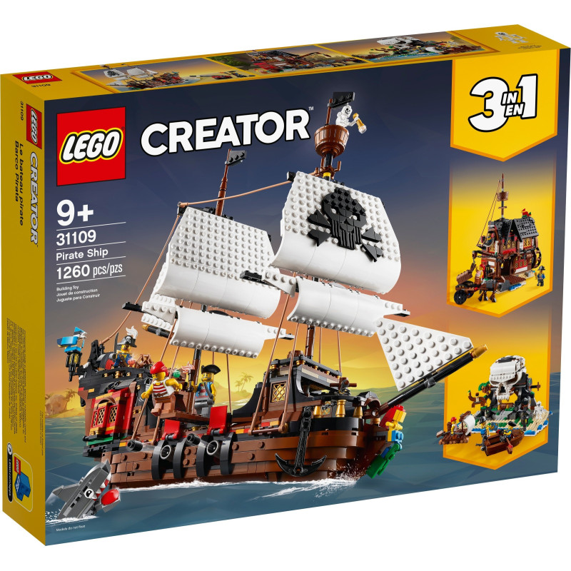 LEGO® Creator 3-in-1 Pirate Ship (31109) | Sunland Bricks NZ