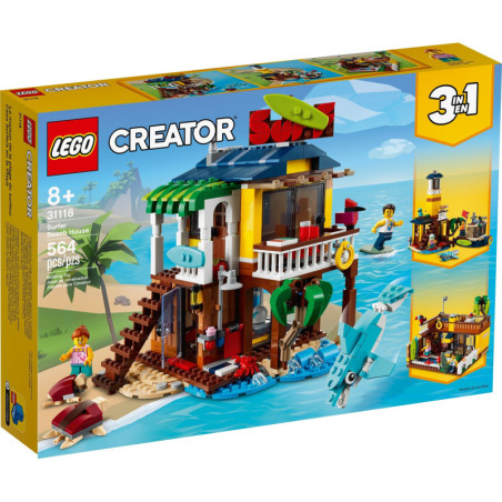 LEGO® Creator 3-in-1,Retired Surfer Beach House (31118) | Sunland Bricks NZ