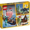 LEGO® Creator 3-in-1,Retired Viking Ship and the Midgard Serpent (31132) | Sunland Bricks NZ