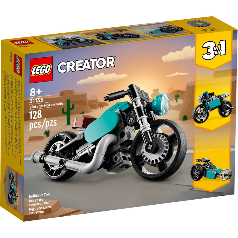 LEGO® Creator 3-in-1,Retired Vintage Motorcycle (31135) | Sunland Bricks NZ