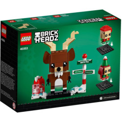 LEGO® BrickHeadz,Christmas Reindeer, Elf & Elfie (40353) | Sunland Bricks NZ