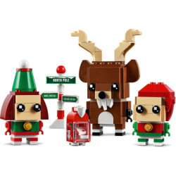 LEGO® BrickHeadz,Christmas Reindeer, Elf & Elfie (40353) | Sunland Bricks NZ