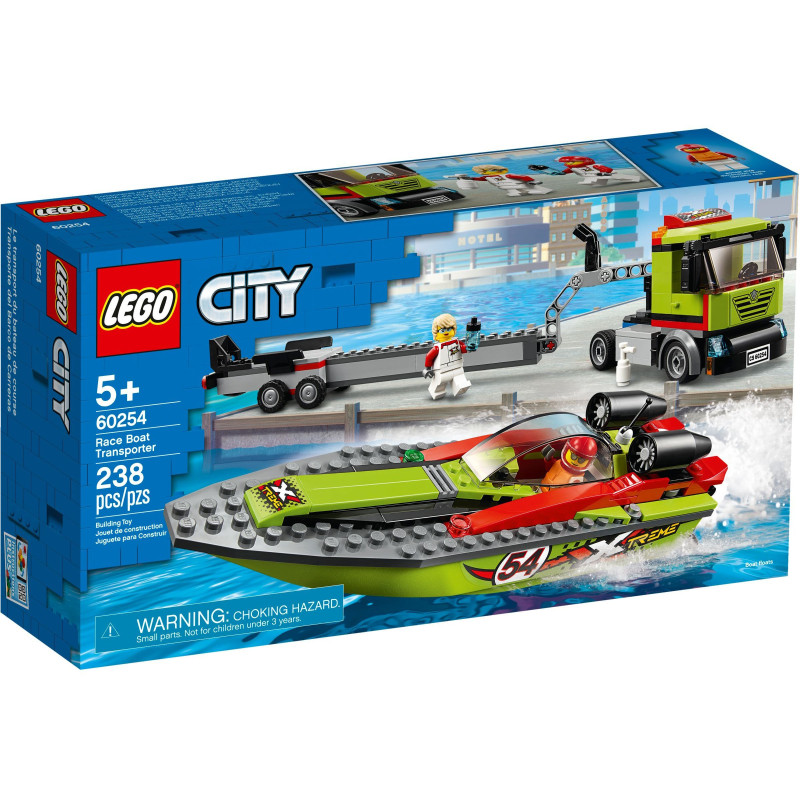 LEGO® City Race Boat Transporter (60254) | Sunland Bricks NZ