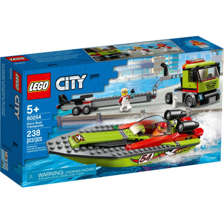 LEGO® City Race Boat Transporter (60254) | Sunland Bricks NZ