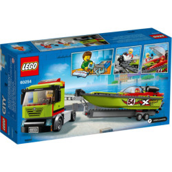 LEGO® City Race Boat Transporter (60254) | Sunland Bricks NZ