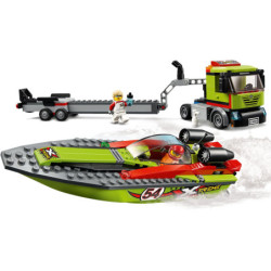 LEGO® City Race Boat Transporter (60254) | Sunland Bricks NZ